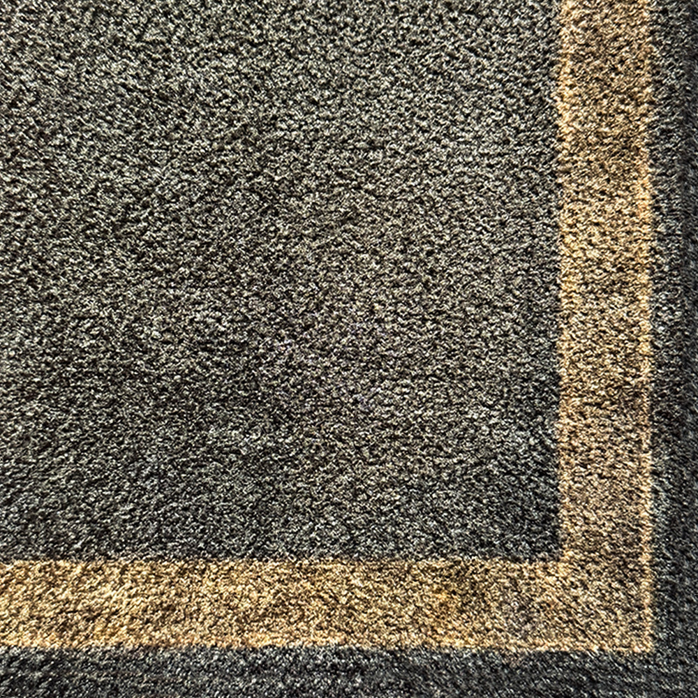 Antique Charcoal Rug Detailed-Close-Up