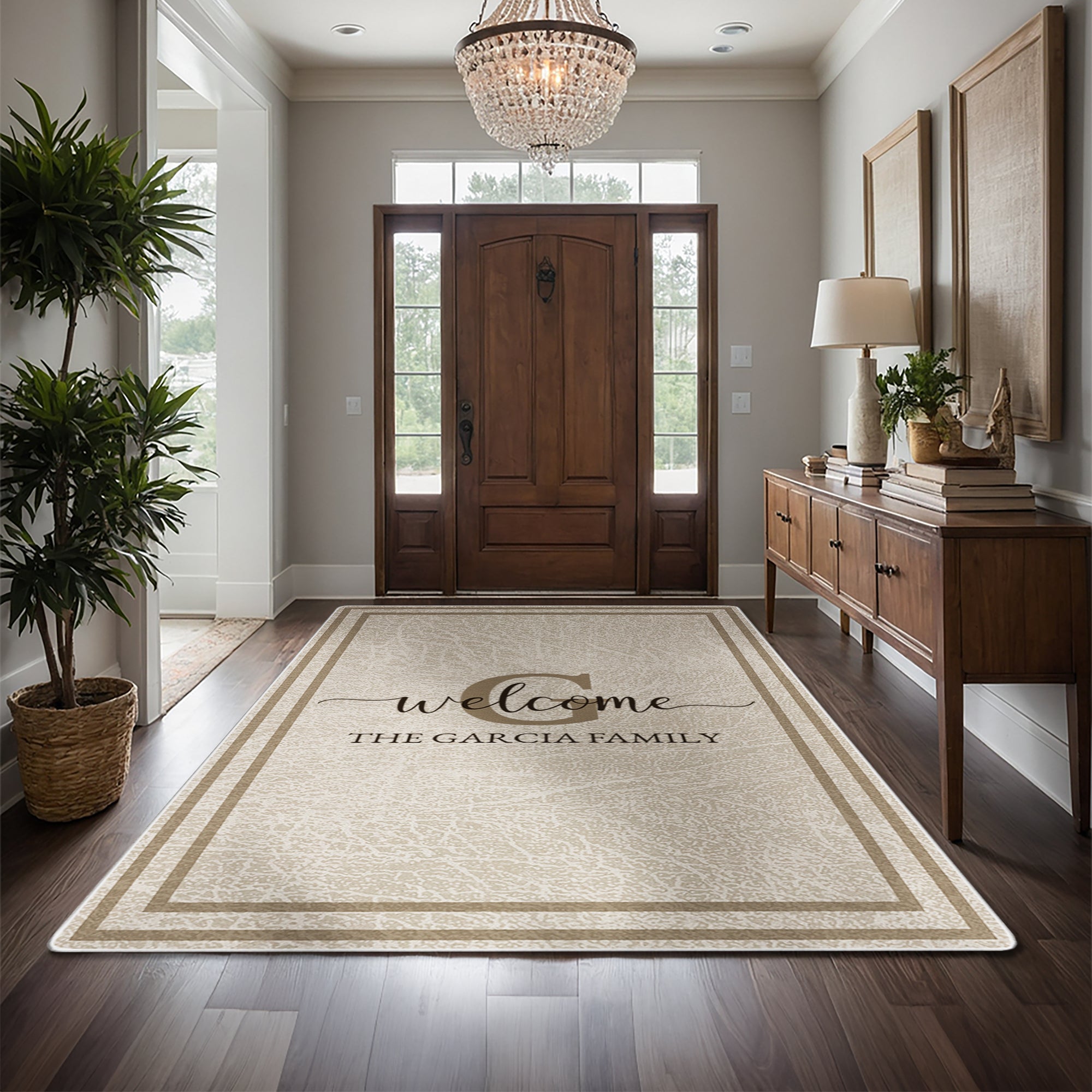 Personalized Christmas Gifts for the Home: Family Name Rugs