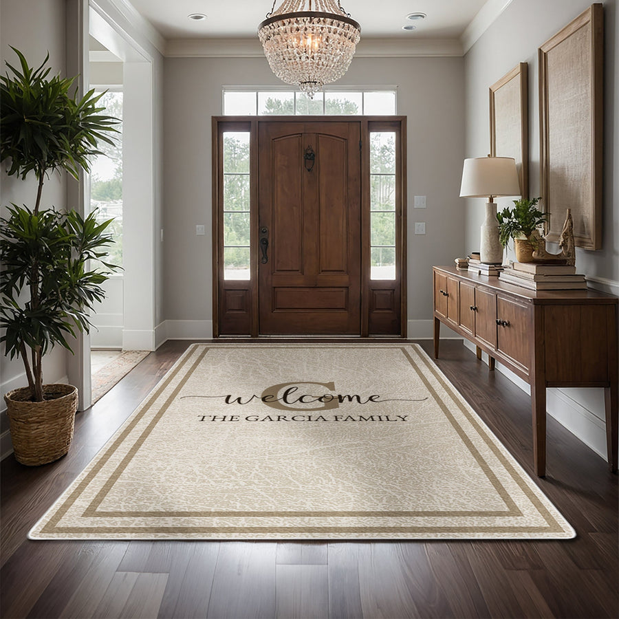 Personalized Christmas Gifts for the Home: Family Name Rugs