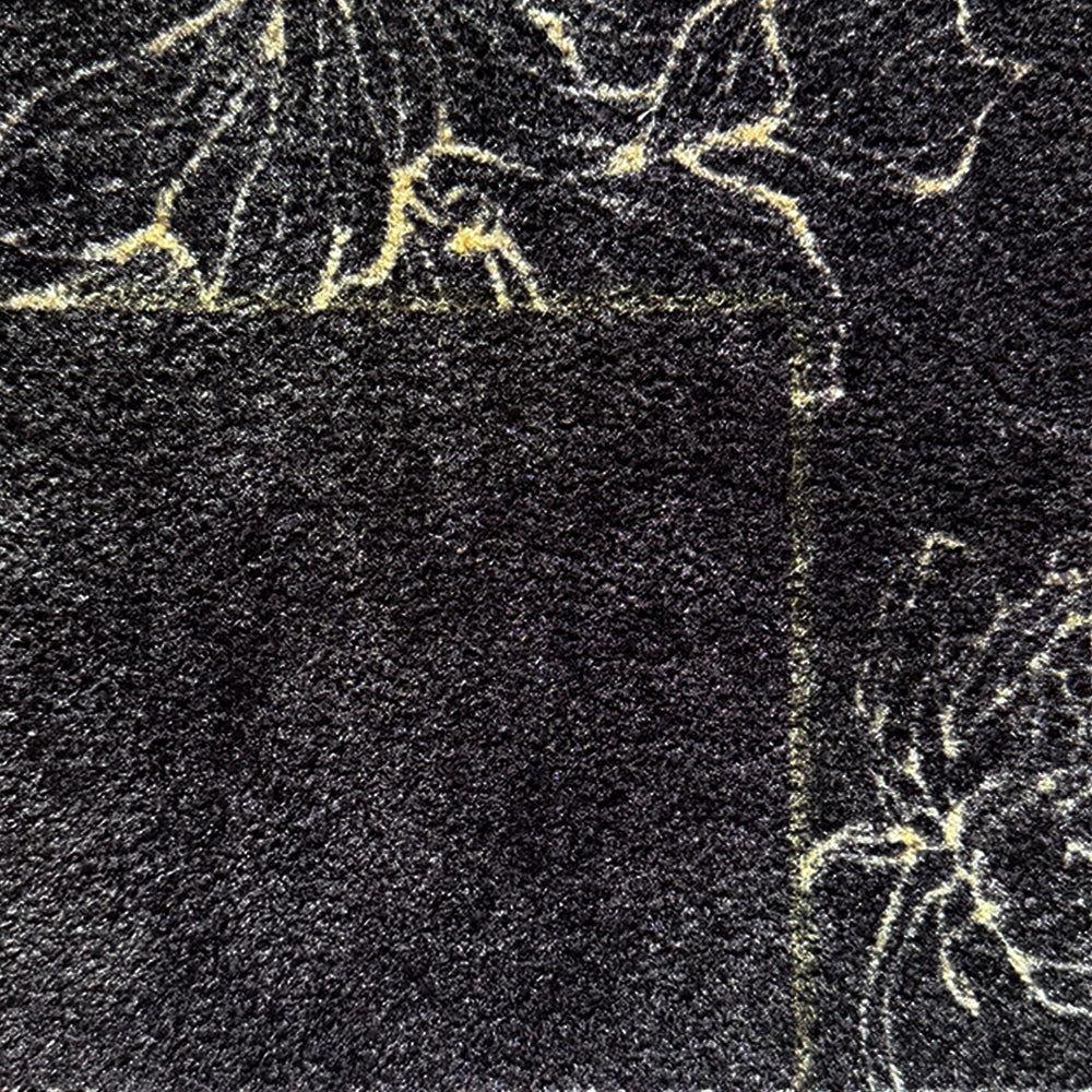 Midnight Floral Rug-Detailed-close-up