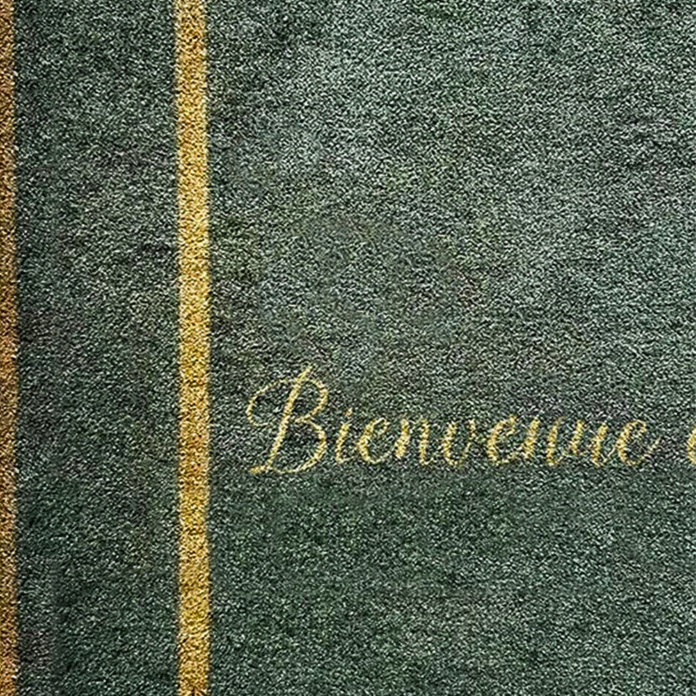 Emerald Gold Rug Detailed Close Up