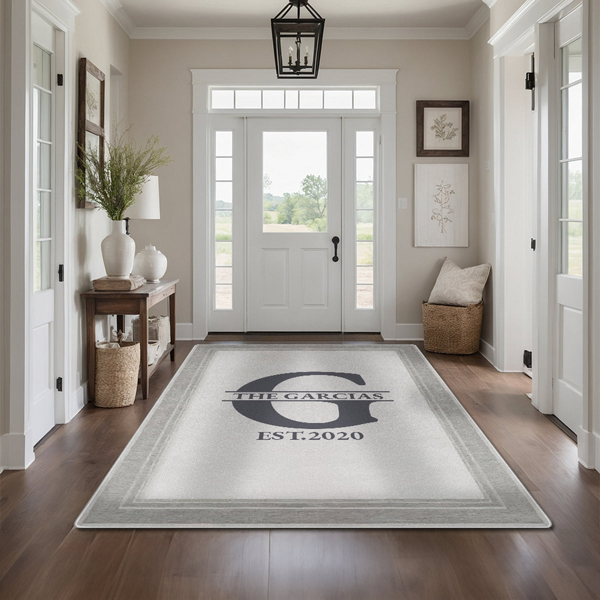 Custom rug for new home or housewarming gift - Stone Gray Rug