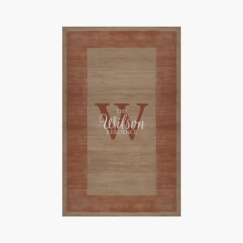 Terracotta Beige Rug