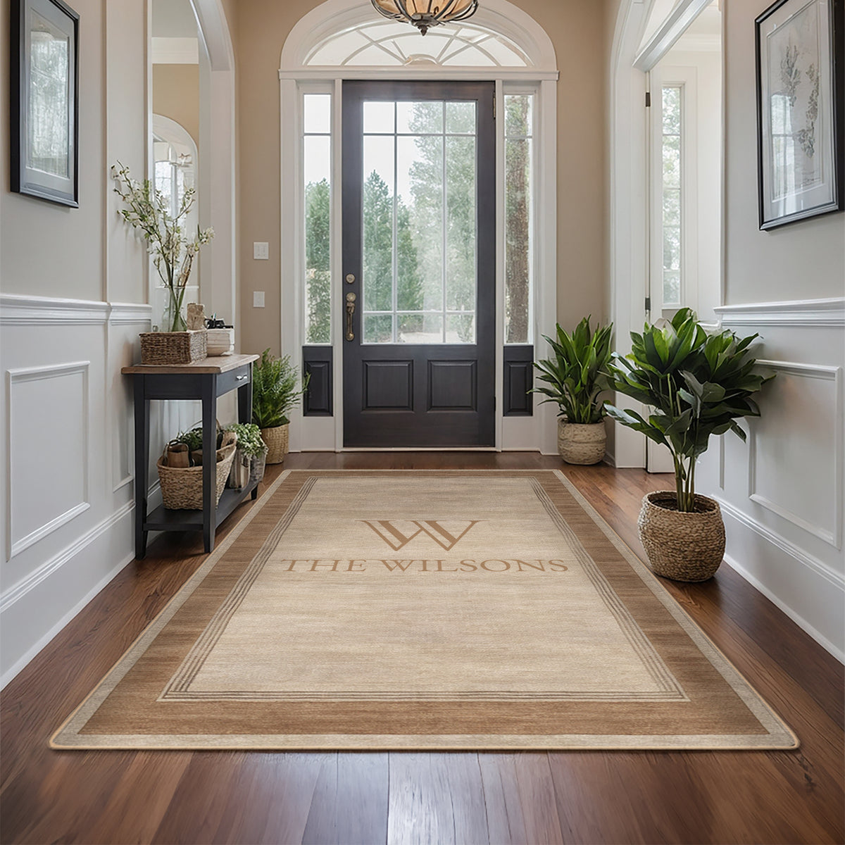 Low-pile washable rug for front door - Warm Latte Rug