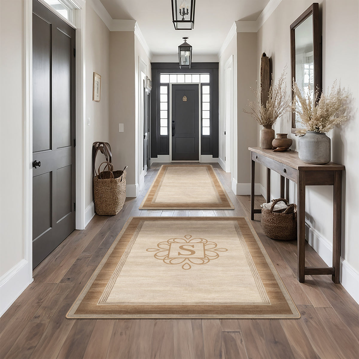 Custom family name rug - Warm Latte Rug