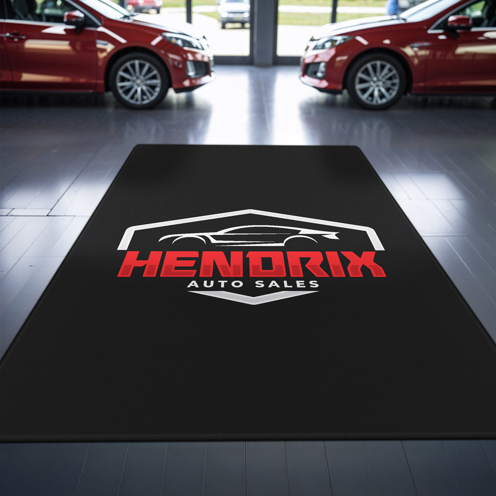 Personalized commercial rug with logo